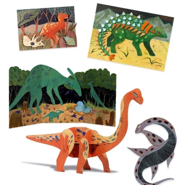 Kreatív műhely - 6 technika 1 dobozban - Dinoszauruszok világa