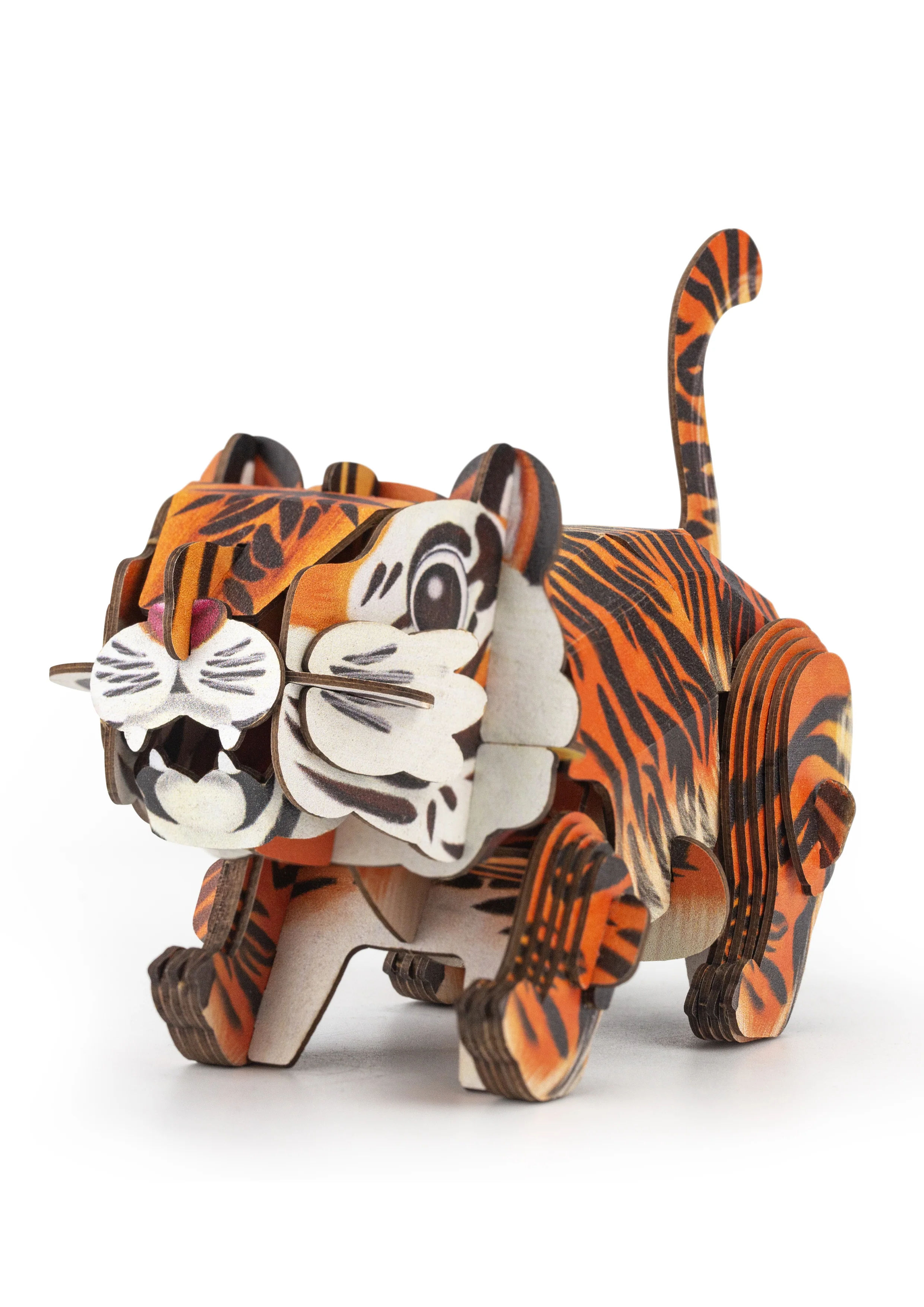 Hangot adó állatos 3D puzzle - tigris - MierEdu