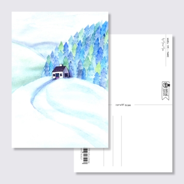 Papetri képeslap - Tiny House - Pine forest