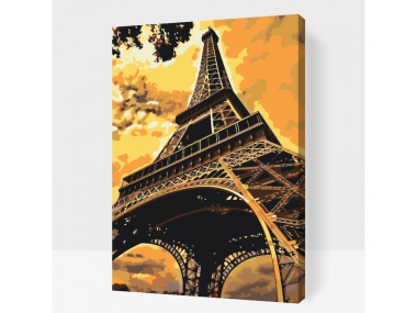 Számfestő kerettel - Eiffel-torony