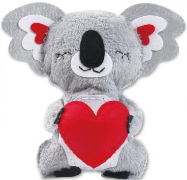 Varrható plüss - Koala szívvel