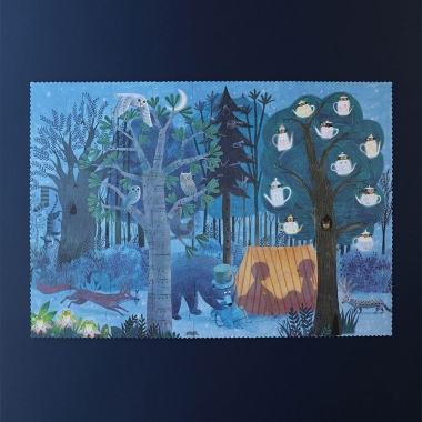 Nappal és éjszaka az erdőben- 54 db-os kétoldalas puzzle – Londji