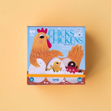 Tyúkok és csibéik memóriajáték - Chicks & chickens - Londji