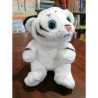 Plüss vadmacska Fehér tigris - 18cm