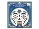Arc dekoráló matrica - Koponya - Skull