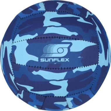 Sunflex kék színű neoprén strandlabda 13 cm